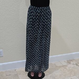 Michael Kors Black and White Maxi Skirt Casual Resort Wear